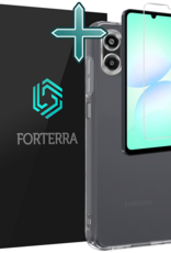 Forterra Forterra Samsung Galaxy A07 4G Hoesje Siliconen Met Screenprotector - Transparant