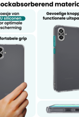 Forterra Forterra Samsung Galaxy A07 4G Hoesje Siliconen Met 2x Screenprotector - Transparant