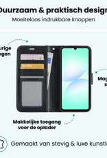 Forterra Forterra Samsung Galaxy A07 4G Hoesje Bookcase Met Screenprotector - Zwart