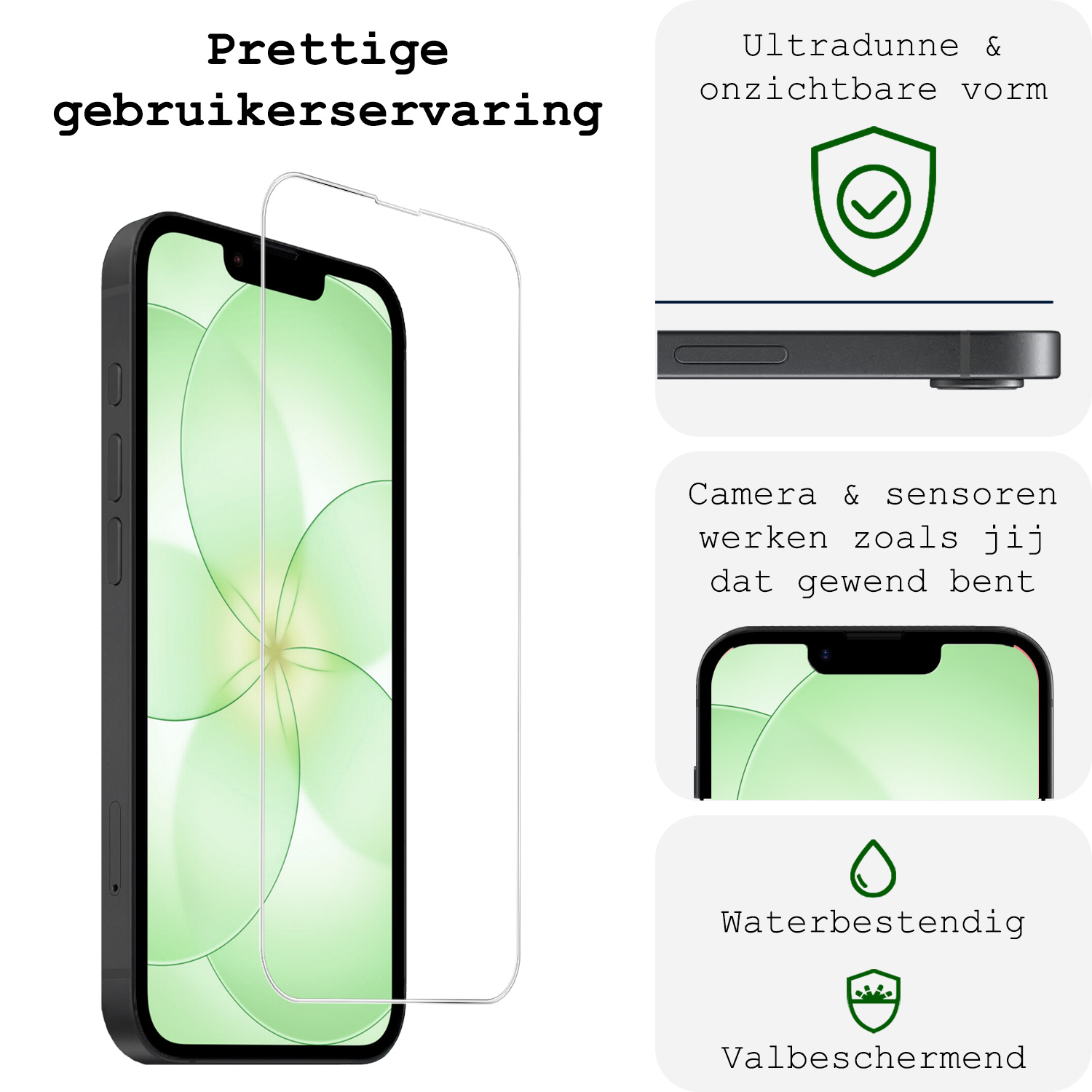 BASEY. BASEY. iPhone 17e Screenprotector Met Installatieframe - 3 PACK