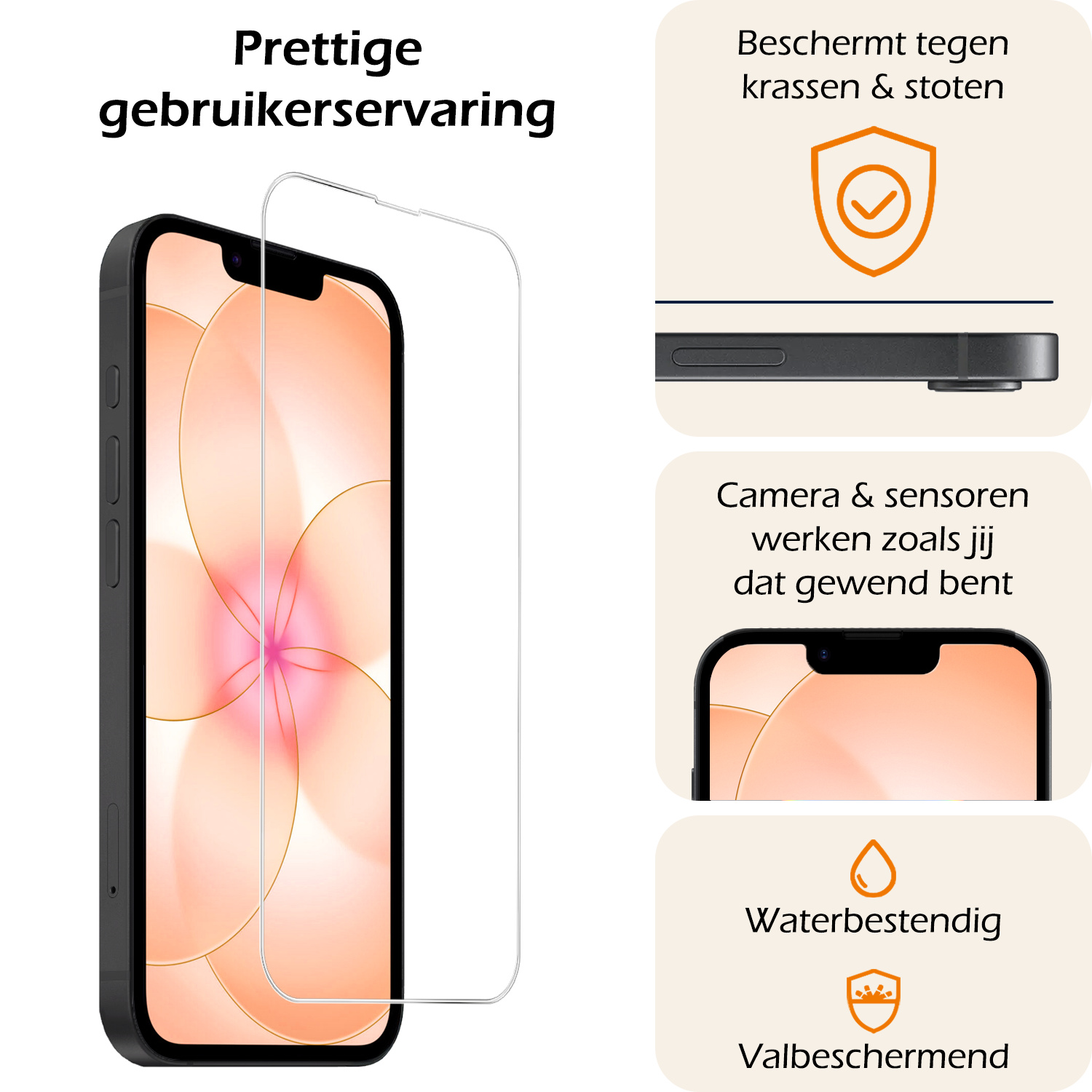 Nomfy Nomfy iPhone 17e Screenprotector Met Installatieframe