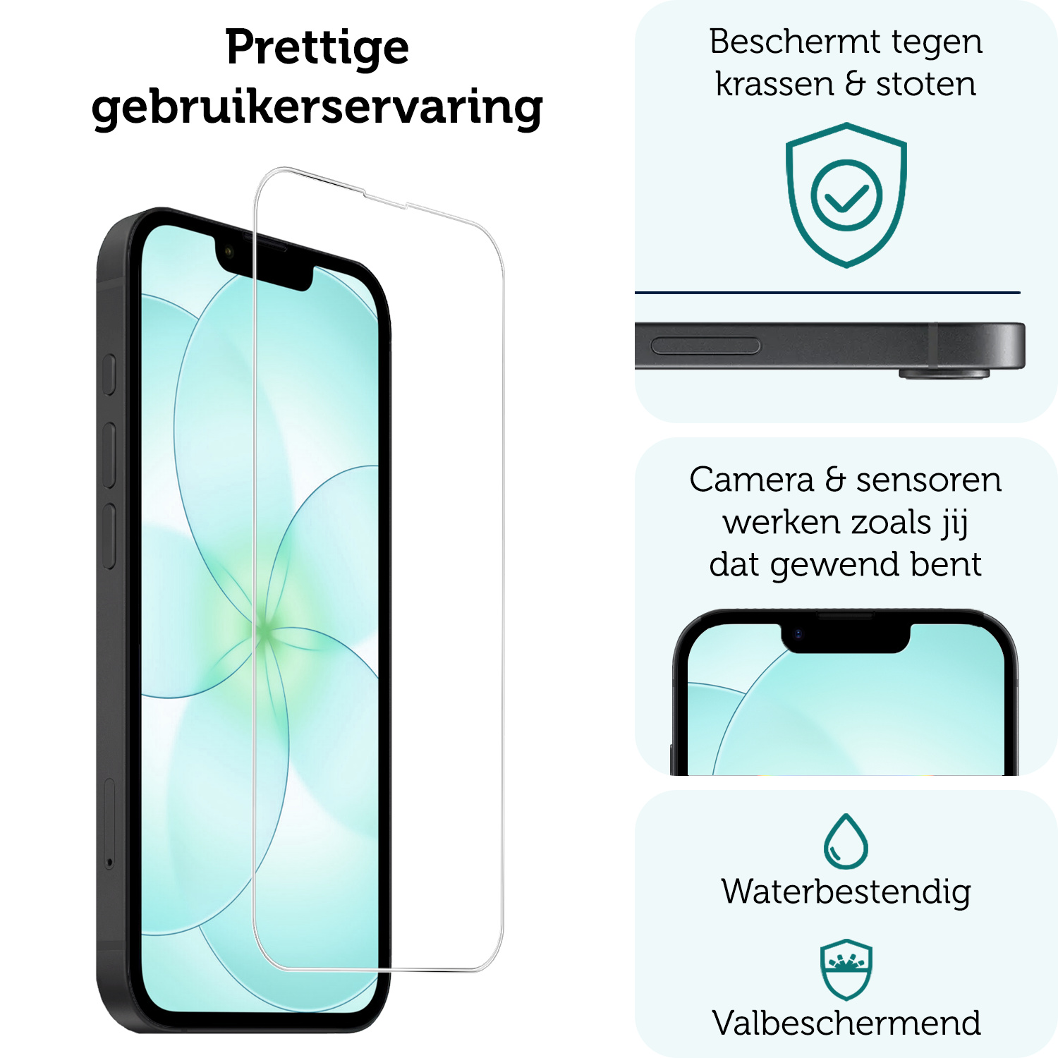 Forterra Forterra iPhone 17e Screenprotector Met Installatieframe - 2 PACK