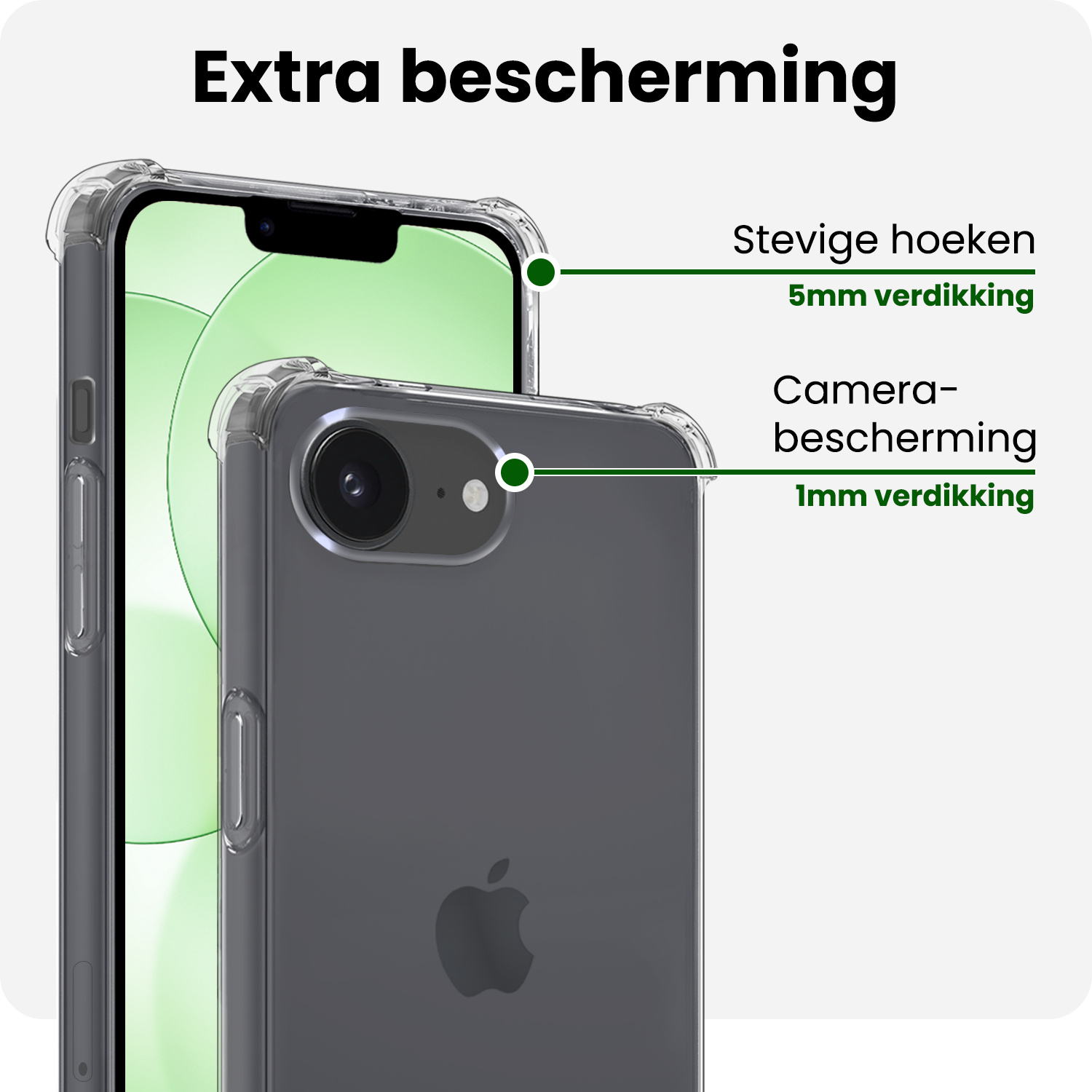 BASEY. BASEY. iPhone 17e Hoesje Shockproof - Transparant