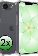 BASEY. BASEY. iPhone 17e Hoesje Shockproof - Transparant - 2 PACK