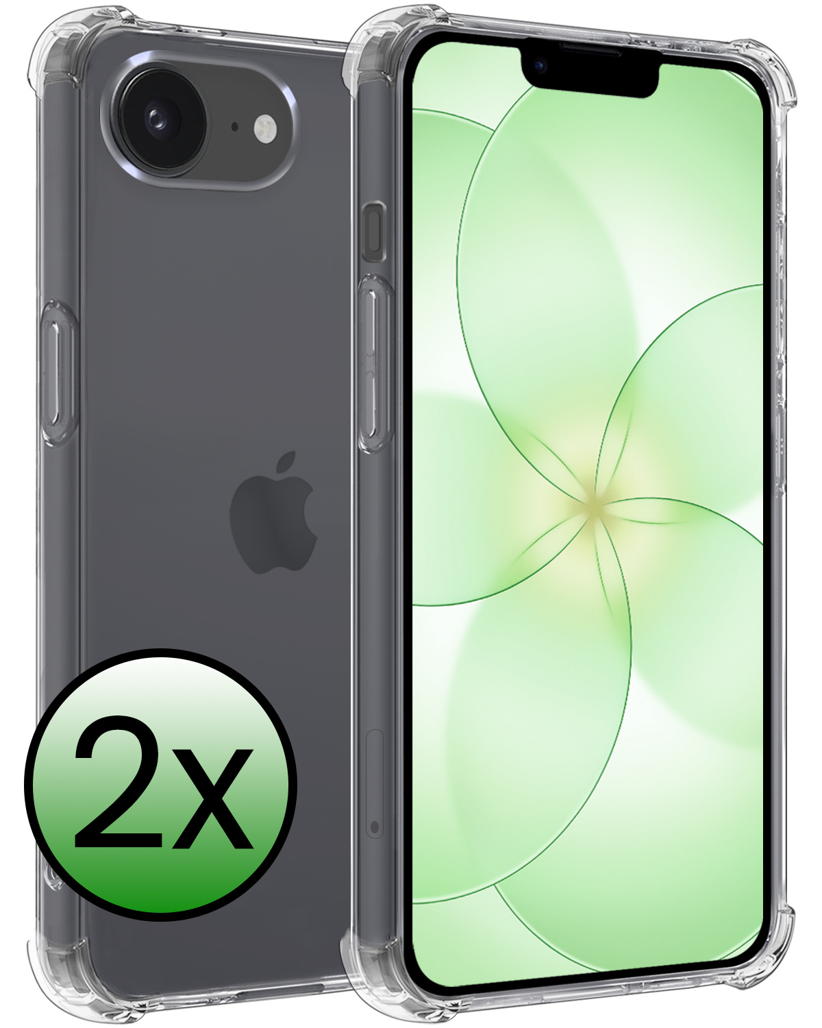 BASEY. BASEY. iPhone 17e Hoesje Shockproof - Transparant - 2 PACK