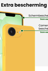 BASEY. BASEY. iPhone 17e Hoesje Siliconen - Geel