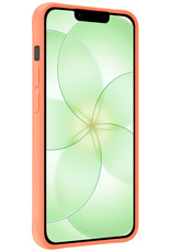 BASEY. BASEY. iPhone 17e Hoesje Siliconen Met Screenprotector Met Dichte Notch - Perzik