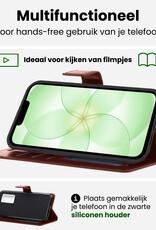 BASEY. BASEY. iPhone 17e Hoesje Bookcase - Bruin