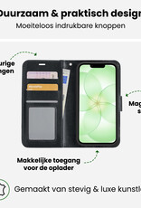 BASEY. BASEY. iPhone 17e Hoesje Bookcase - Zwart