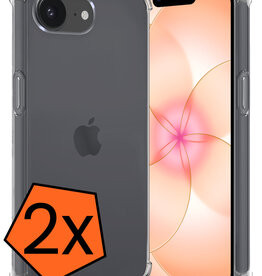 Nomfy Nomfy iPhone 17e Hoesje Shockproof - Transparant - 2 PACK