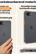 Nomfy Nomfy iPhone 17e Hoesje Shockproof Met 2x Screenprotector Met Dichte Notch