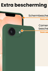 Nomfy Nomfy iPhone 17e Hoesje Siliconen - Donkergroen