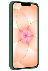 Nomfy Nomfy iPhone 17e Hoesje Siliconen - Donkergroen