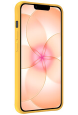 Nomfy Nomfy iPhone 17e Hoesje Siliconen Met 2x Screenprotector Met Dichte Notch - Geel