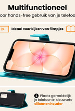 Nomfy Nomfy iPhone 17e Hoesje Bookcase - Turquoise