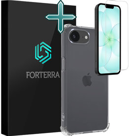 Forterra Forterra iPhone 17e Hoesje Shockproof Met Screenprotector Met Dichte Notch