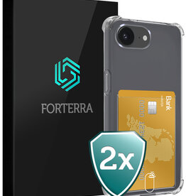 Forterra Forterra iPhone 17e Hoesje Pashouder - 2 PACK