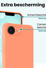 Forterra Forterra iPhone 17e Hoesje Siliconen - Perzik