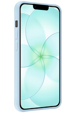 Forterra Forterra iPhone 17e Hoesje Siliconen - Lichtblauw - 2 PACK