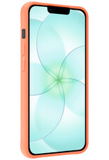 Forterra Forterra iPhone 17e Hoesje Siliconen - Perzik - 2 PACK