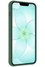 Forterra Forterra iPhone 17e Hoesje Siliconen Met Screenprotector Met Dichte Notch - Donkergroen