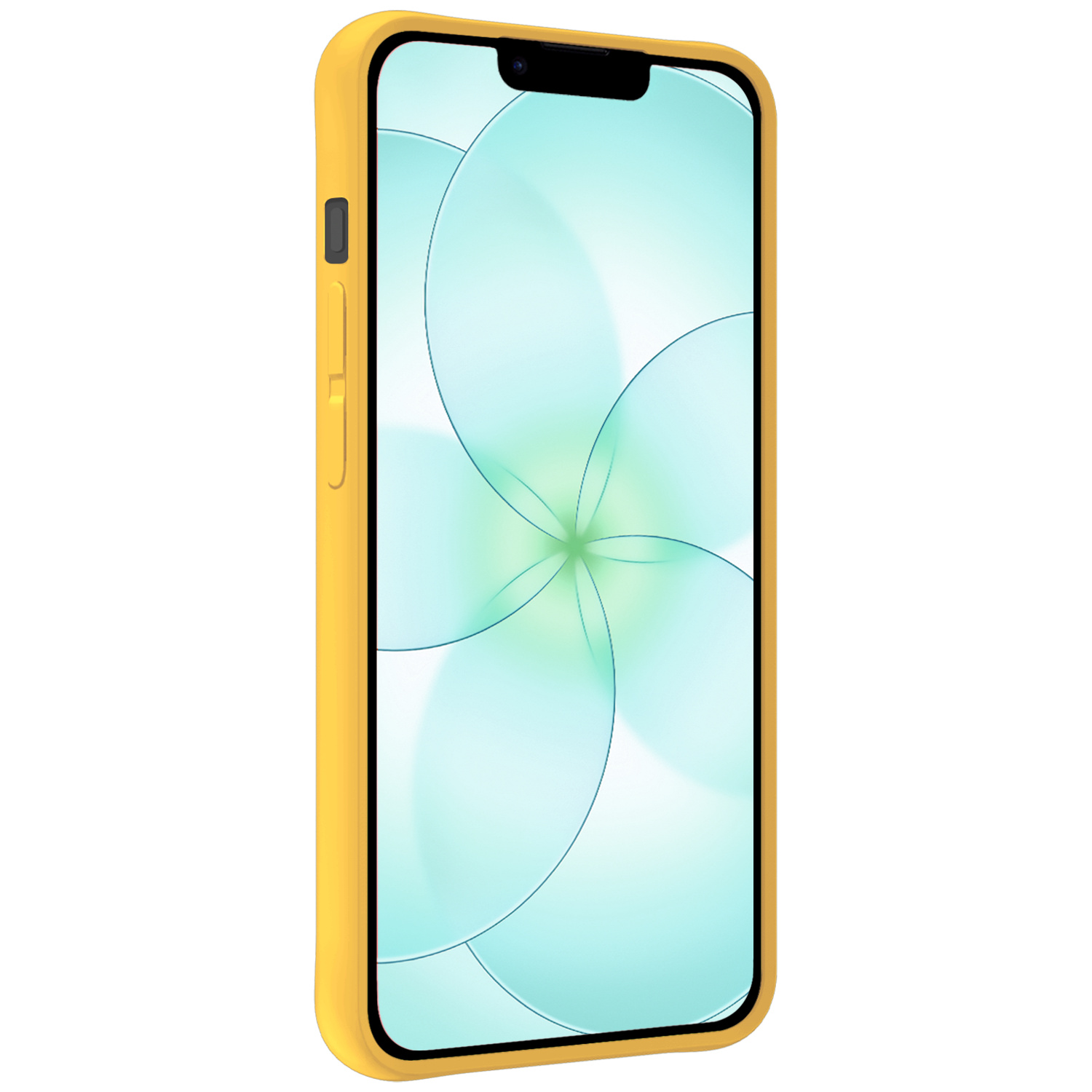 Forterra Forterra iPhone 17e Hoesje Siliconen Met Screenprotector Met Dichte Notch - Geel