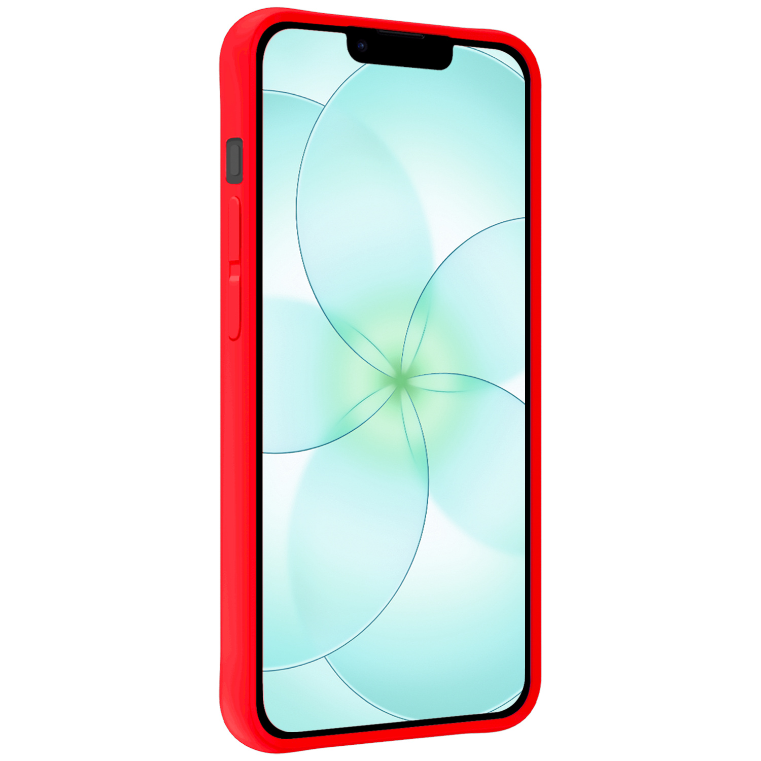 Forterra Forterra iPhone 17e Hoesje Siliconen Met Screenprotector Met Dichte Notch - Rood