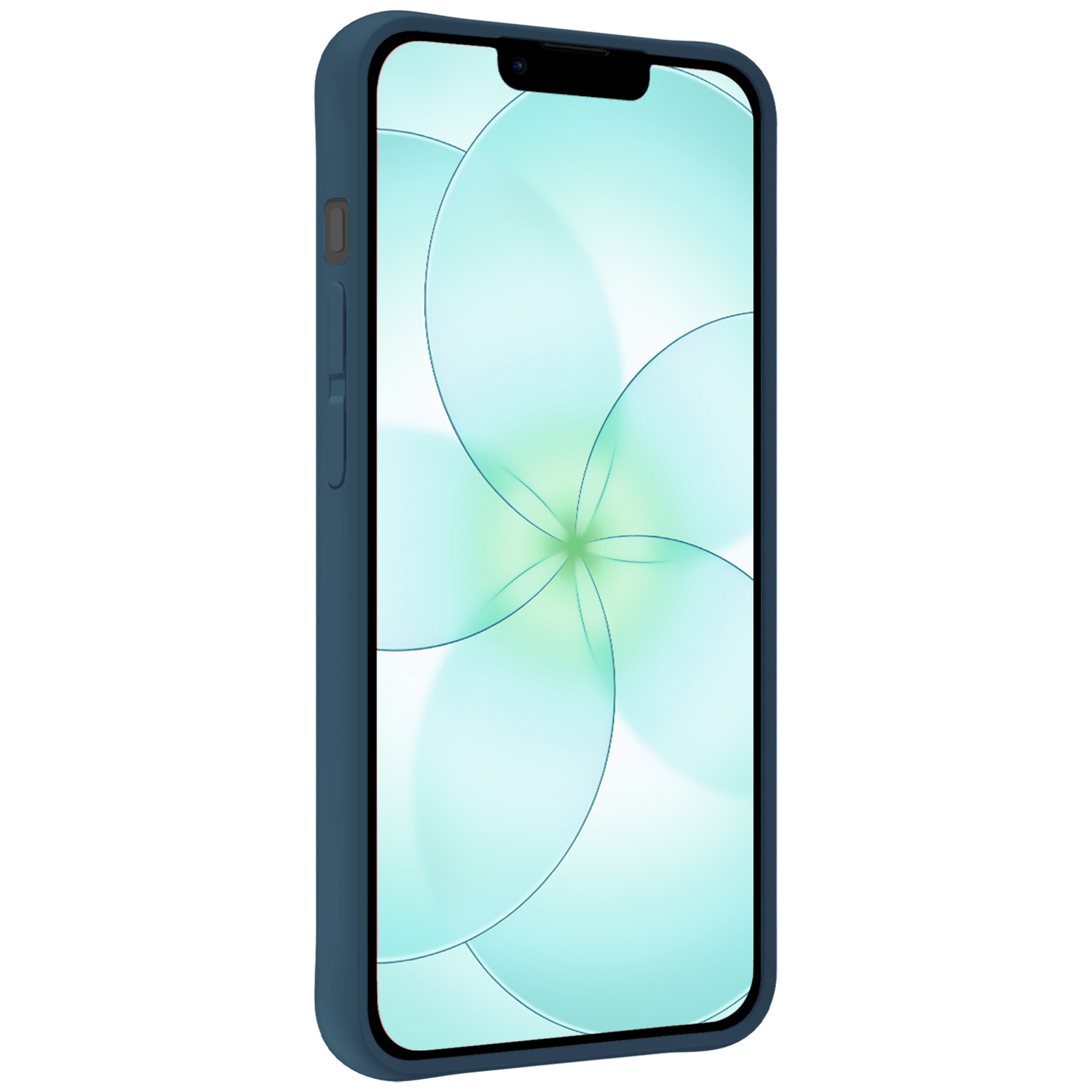 Forterra Forterra iPhone 17e Hoesje Siliconen Met 2x Screenprotector Met Dichte Notch - Donkerblauw
