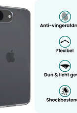 Forterra Forterra iPhone 17e Hoesje Siliconen Met 2x Screenprotector Met Dichte Notch - Transparant