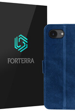 Forterra Forterra iPhone 17e Hoesje Bookcase - Donkerblauw