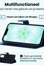 Forterra Forterra iPhone 17e Hoesje Bookcase - Donkerblauw