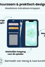 Forterra Forterra iPhone 17e Hoesje Bookcase - Donkerblauw