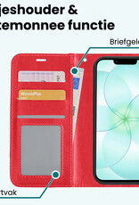 Forterra Forterra iPhone 17e Hoesje Bookcase - Rood