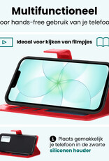 Forterra Forterra iPhone 17e Hoesje Bookcase - Rood