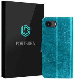 Forterra Forterra iPhone 17e Hoesje Bookcase - Turquoise