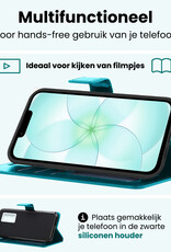 Forterra Forterra iPhone 17e Hoesje Bookcase - Turquoise