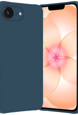 Nomfy Nomfy iPhone 17e Hoesje Siliconen - Donkerblauw