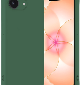 Nomfy Nomfy iPhone 17e Hoesje Siliconen - Donkergroen
