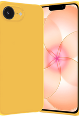 Nomfy Nomfy iPhone 17e Hoesje Siliconen - Geel