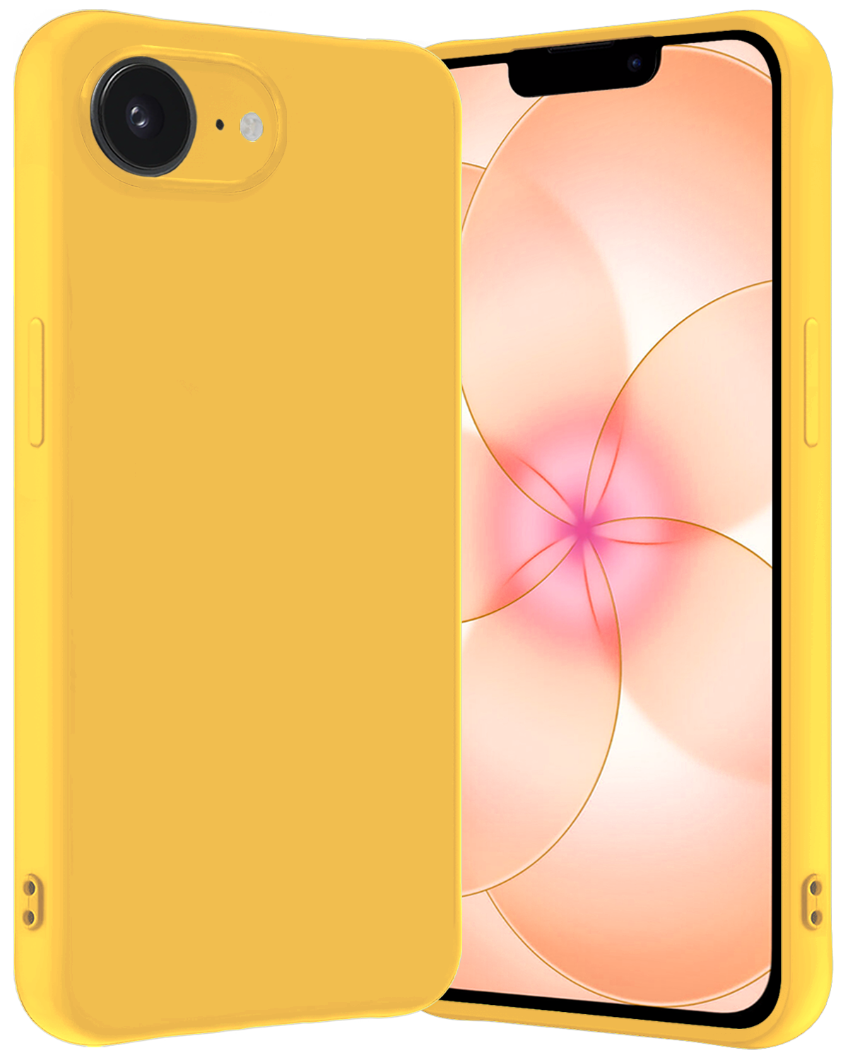 Nomfy Nomfy iPhone 17e Hoesje Siliconen - Geel