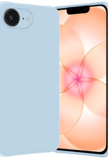 Nomfy Nomfy iPhone 17e Hoesje Siliconen - Lichtblauw