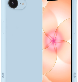 Nomfy Nomfy iPhone 17e Hoesje Siliconen - Lichtblauw