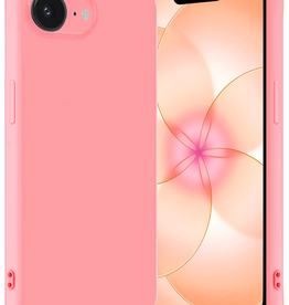 Nomfy Nomfy iPhone 17e Hoesje Siliconen - Lichtroze