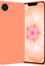 Nomfy Nomfy iPhone 17e Hoesje Siliconen - Perzik