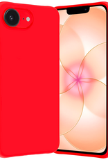 Nomfy Nomfy iPhone 17e Hoesje Siliconen - Rood