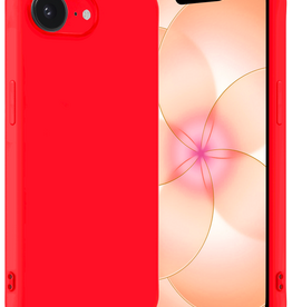 Nomfy Nomfy iPhone 17e Hoesje Siliconen - Rood