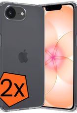 Nomfy Nomfy iPhone 17e Hoesje Siliconen - Transparant - 2 PACK