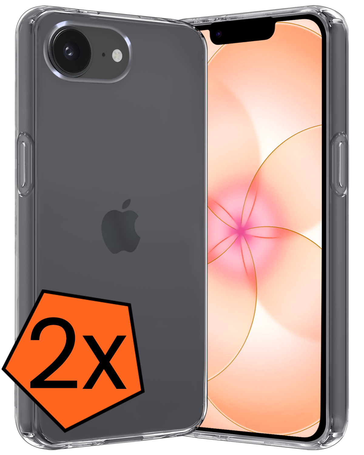 Nomfy Nomfy iPhone 17e Hoesje Siliconen - Transparant - 2 PACK