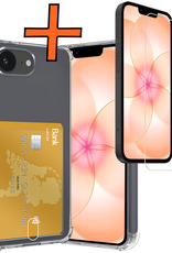 Nomfy Nomfy iPhone 17e Hoesje Pashouder Met Screenprotector