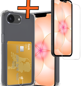 Nomfy Nomfy iPhone 17e Hoesje Pashouder Met Screenprotector